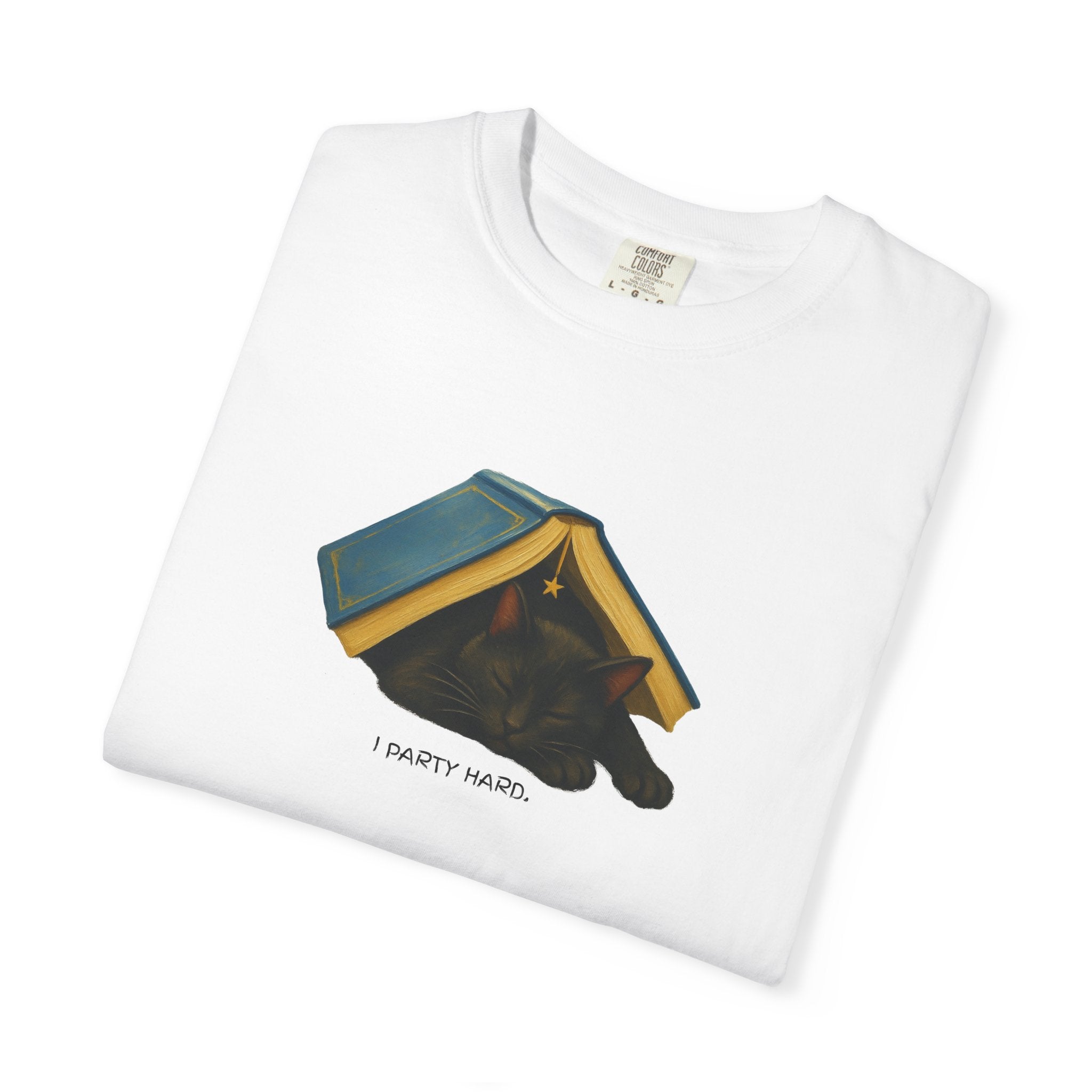 Funny Bookish Cat T-Shirt