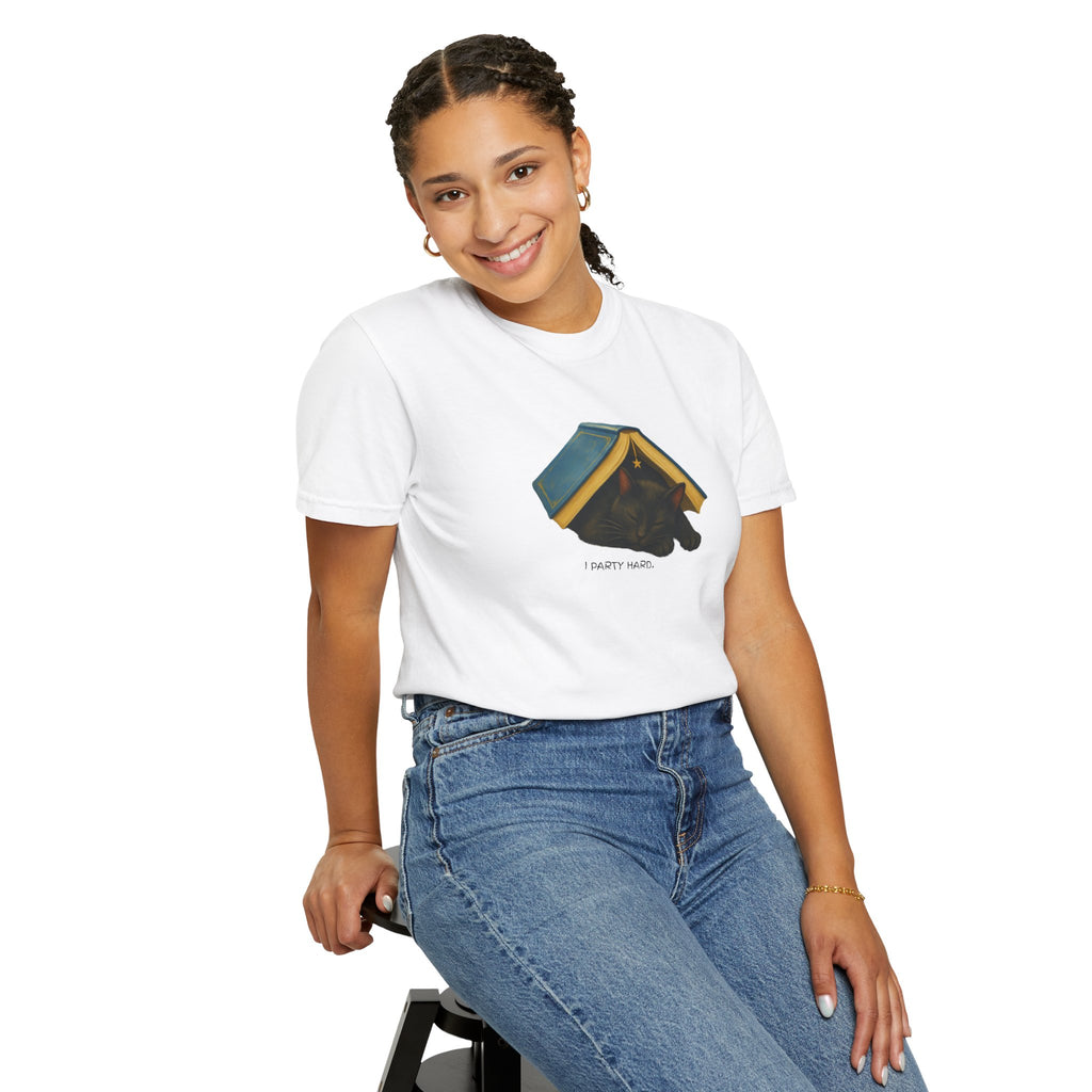 Funny Bookish Cat T-Shirt