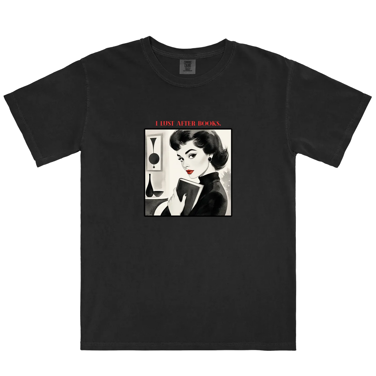Black front flat lay