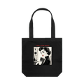 Black front flat lay