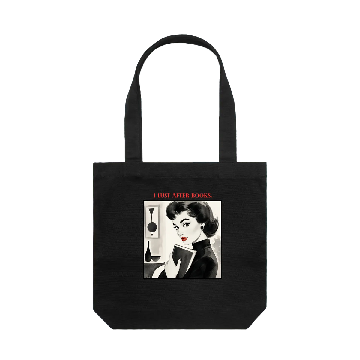 Black front flat lay