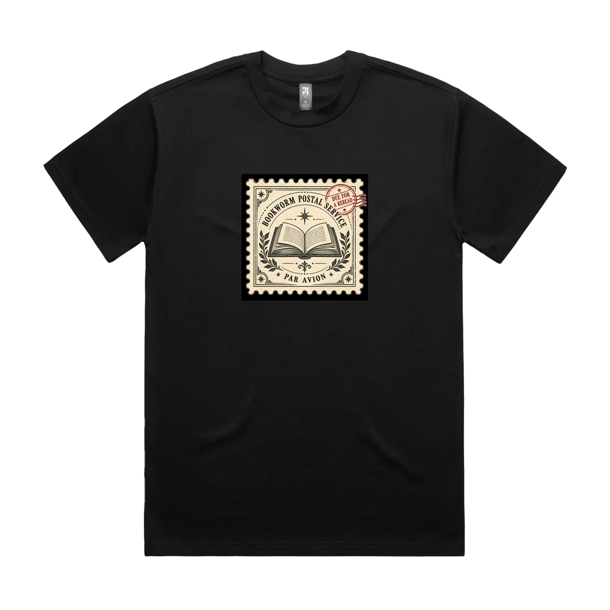 Black front flat lay