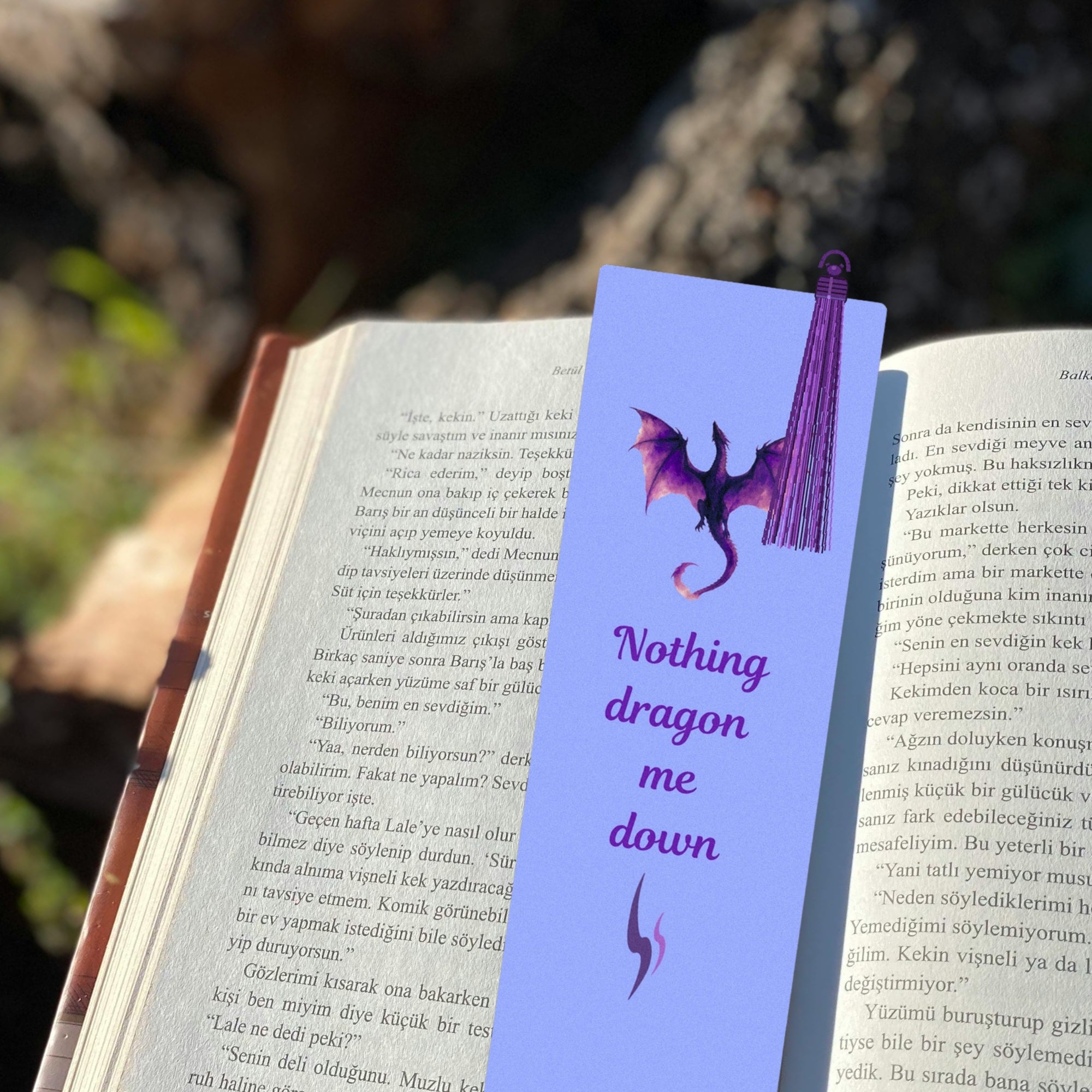 Nothing Dragon Me Down | Quote, Fantasy Bookmark