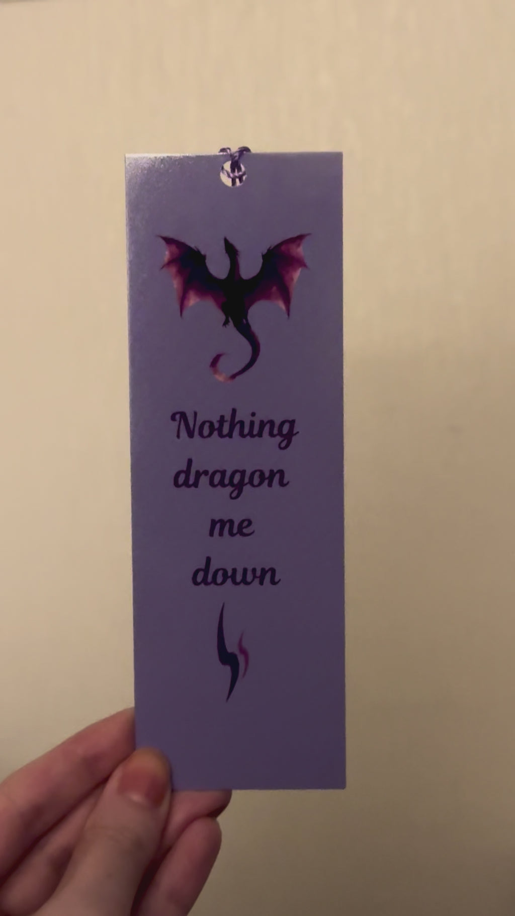 Nothing Dragon Me Down | Quote, Fantasy Bookmark